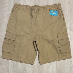 🔥BUNDLESALE Men's 40 TRI-Waist Comfort System Tan Cargo Shorts nwt
